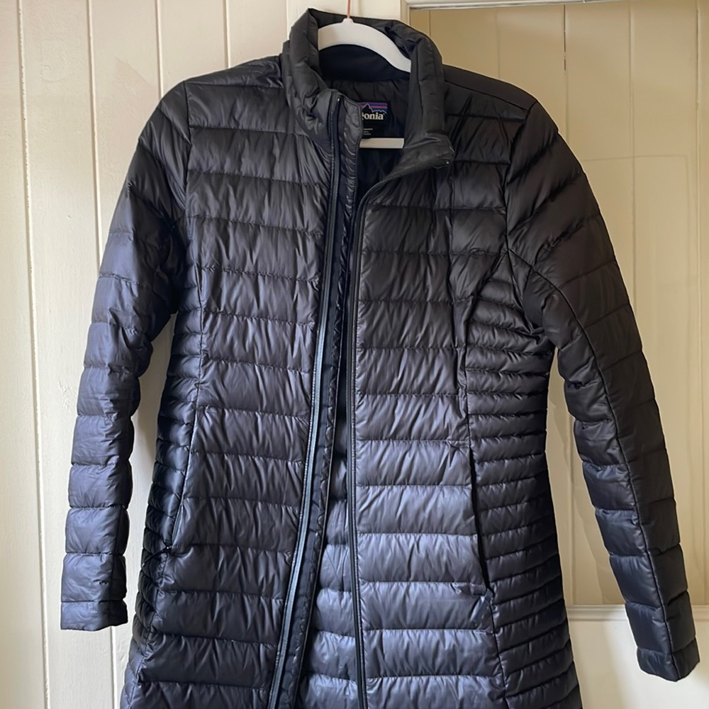 Womens Long Black Patagonia Puffer